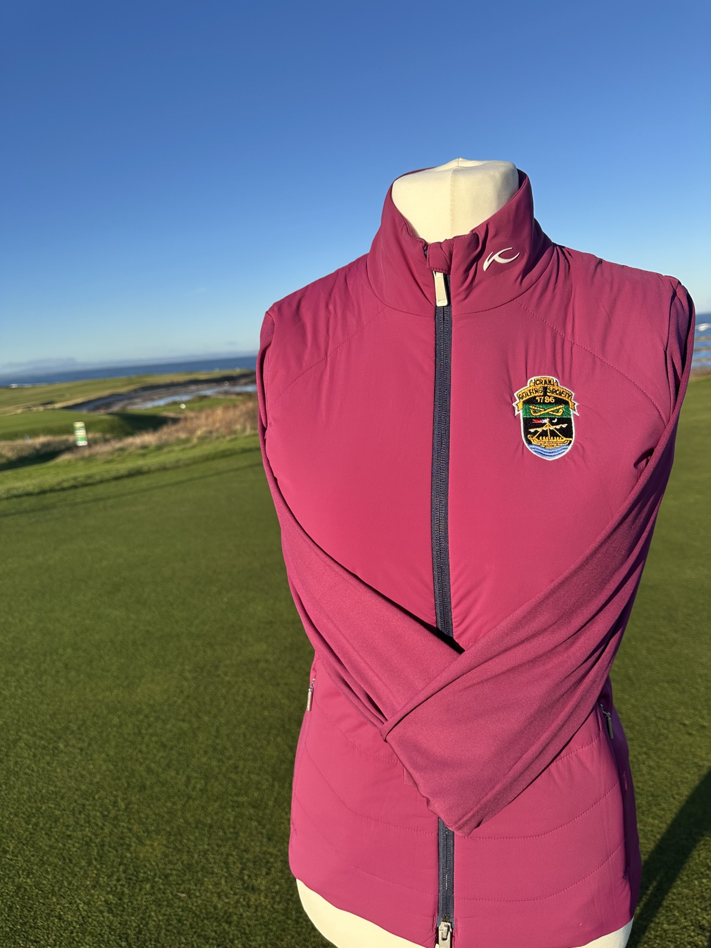 Women Reach Jacket Deep Ruby Atlanta Blue