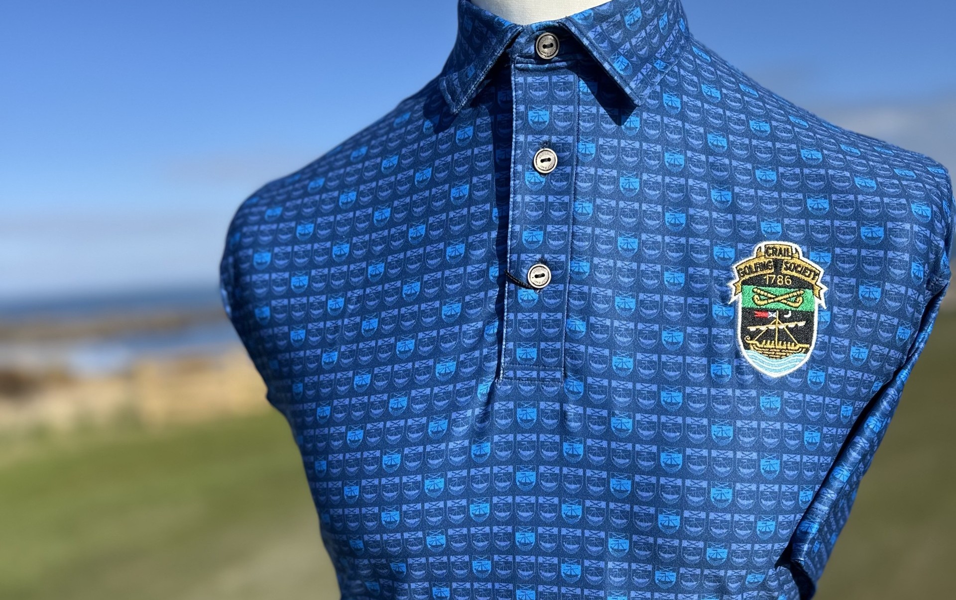 Shield Lines Navy Blue Periwinkle 2